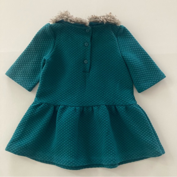 Gilet Matelassé Janie And Jack Fille - Bleu Marine, Taille 7-8 Ans, Péplum, Poches